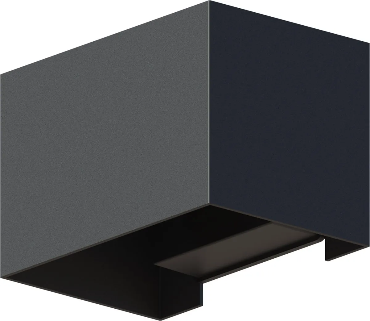 Calex LED Wandlamp Venice 2 Stuks - 7W Warm Wit - Zwart