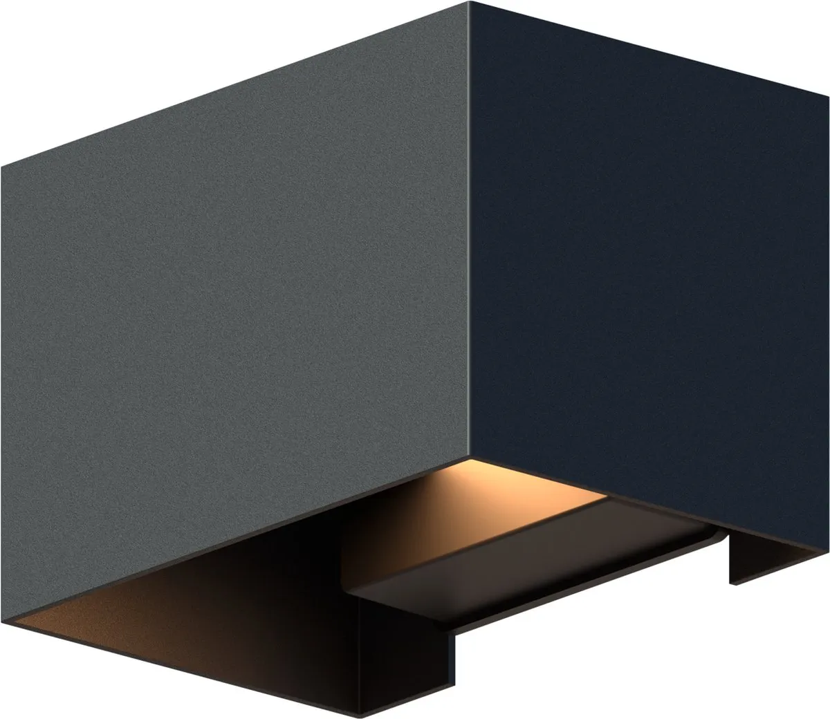 Calex LED Wandlamp Venice 2 Stuks - 7W Warm Wit - Zwart