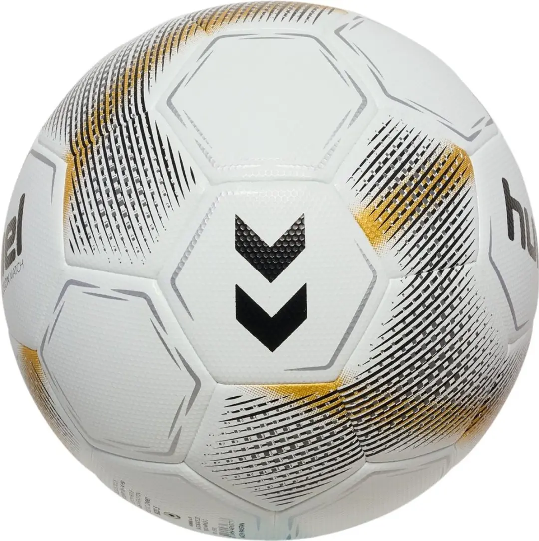 Hummel Precision Match Voetbal - Wit/Zwart/Goud