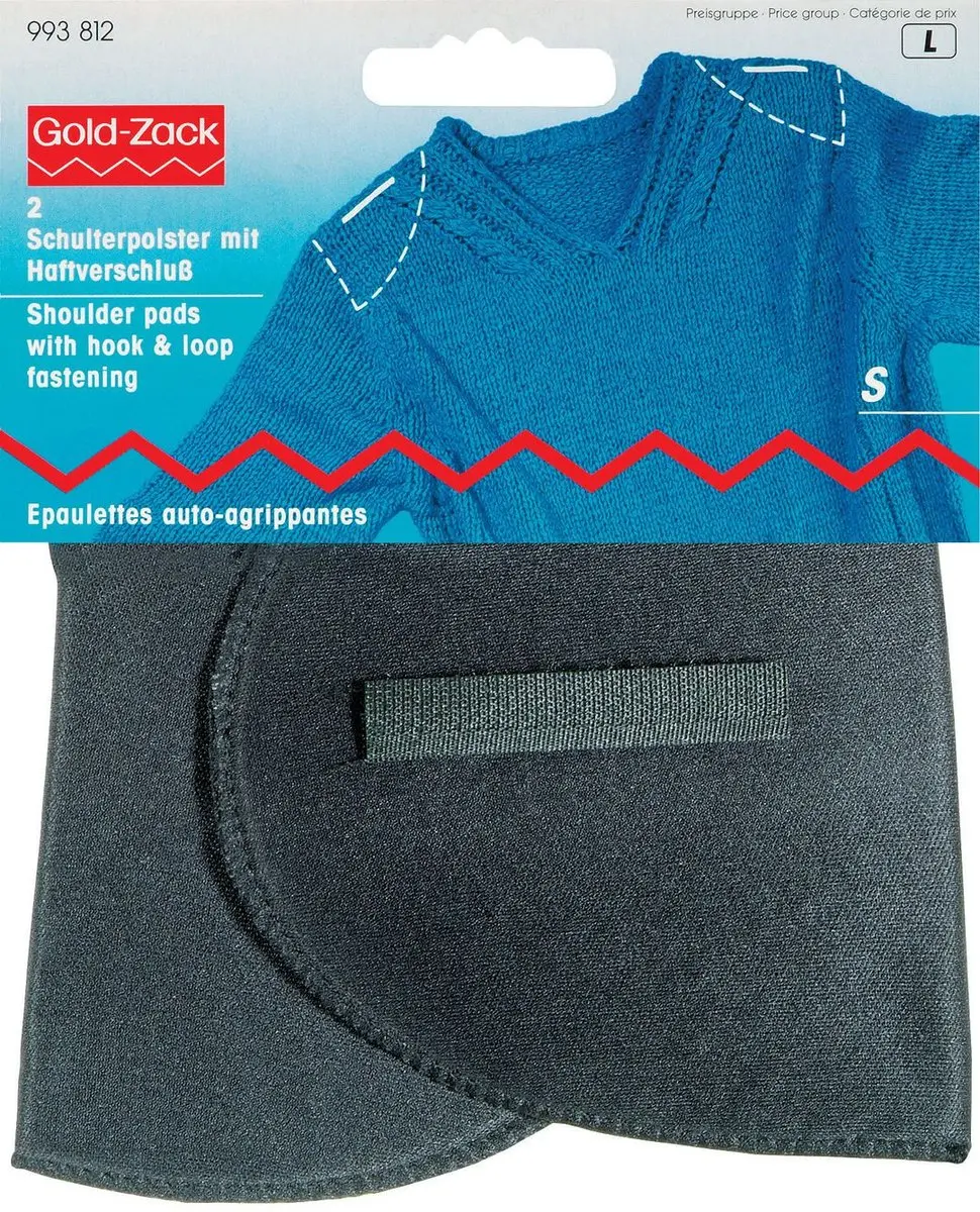 Prym Schoudervullingen Klittenband Halve Maan - 1 Stuk - Zwart - afbeelding 6 van 6