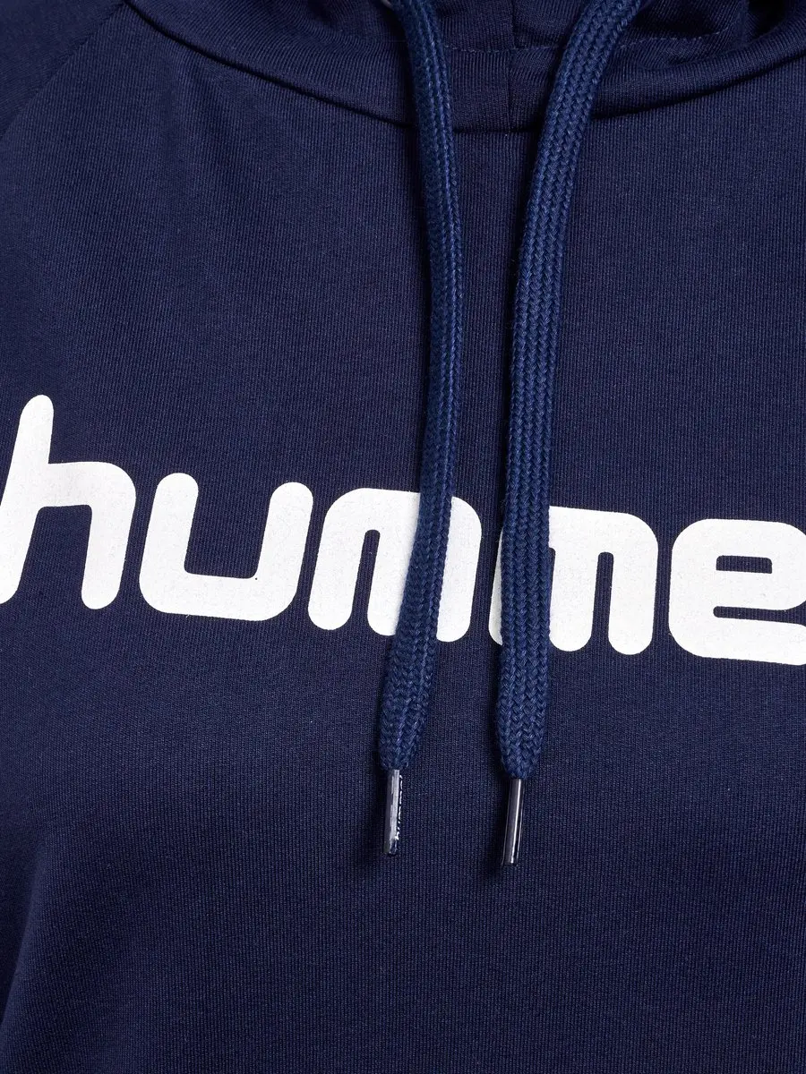 hummel Go Cotton Logo Hoodie - Navy - Maat S