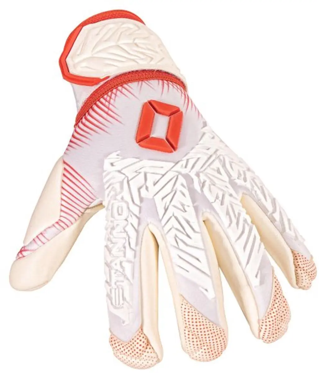 Stanno Ultimate Grip Keepershandschoenen IV - Maat 9.5 - Wit/Rood - afbeelding 6 van 6