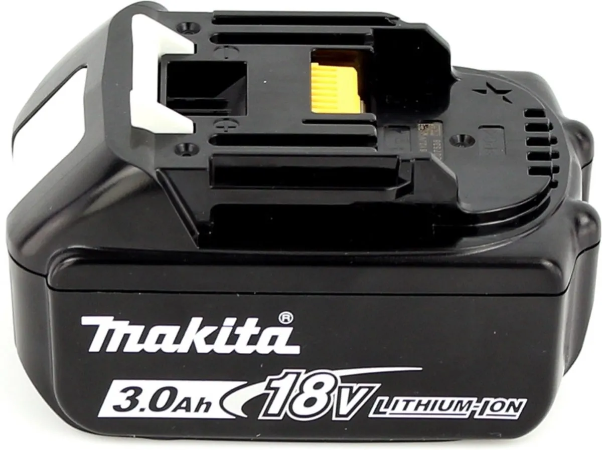 Makita DGA 517 F1J Haakse Slijper 18V 125mm - Borstelloos - 1x Accu 3.0Ah
