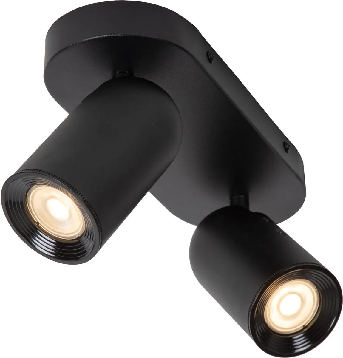 Lucide PUNCH Plafondspot 2xGU10 - Zwart