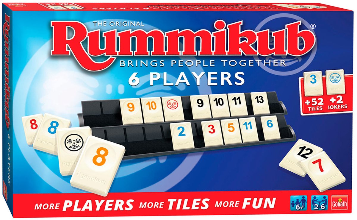 Goliath Rummikub The Original geschikt voor 6 Spelers - Bordspel - Gezelschapsspel