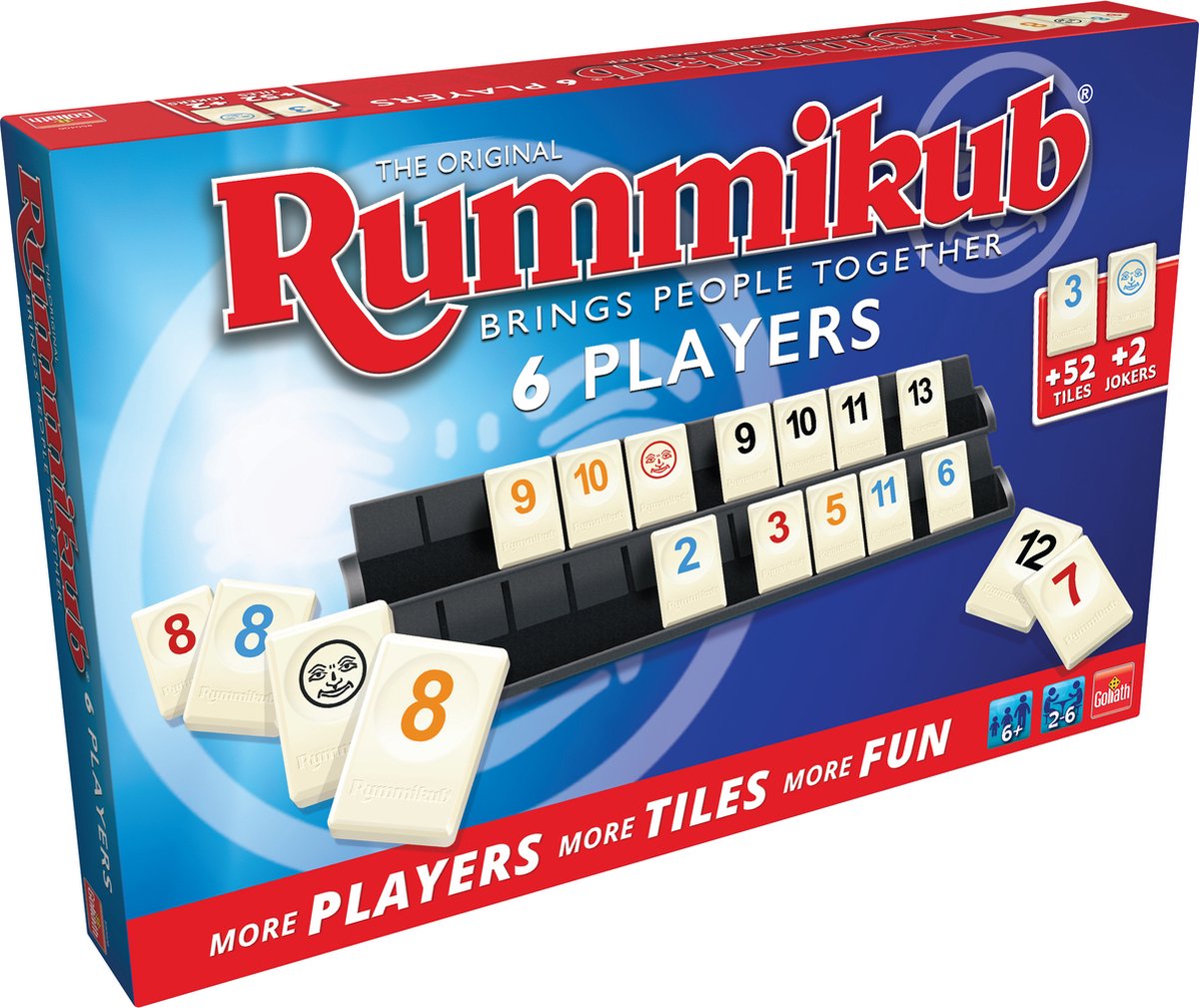 Goliath Rummikub The Original geschikt voor 6 Spelers - Bordspel - Gezelschapsspel