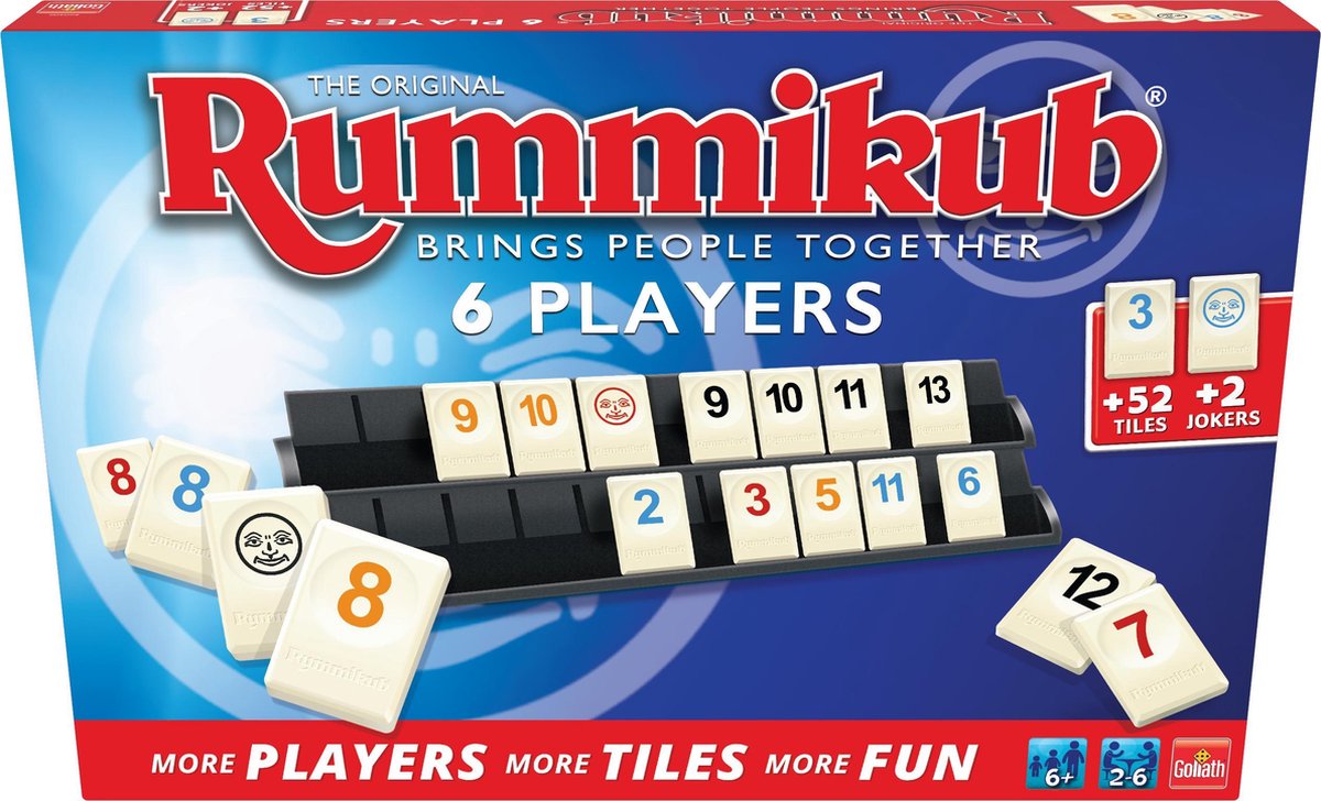 Goliath Rummikub The Original geschikt voor 6 Spelers - Bordspel - Gezelschapsspel