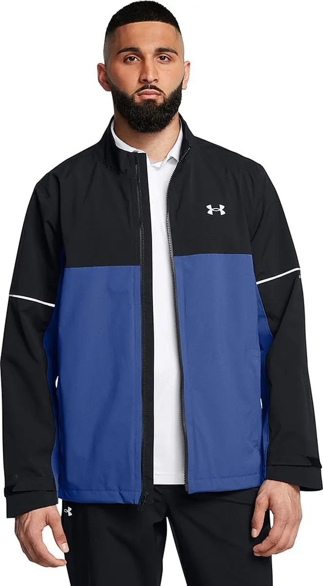 Under Armour Drive Regenjas Heren M - Kobalt Zwart
