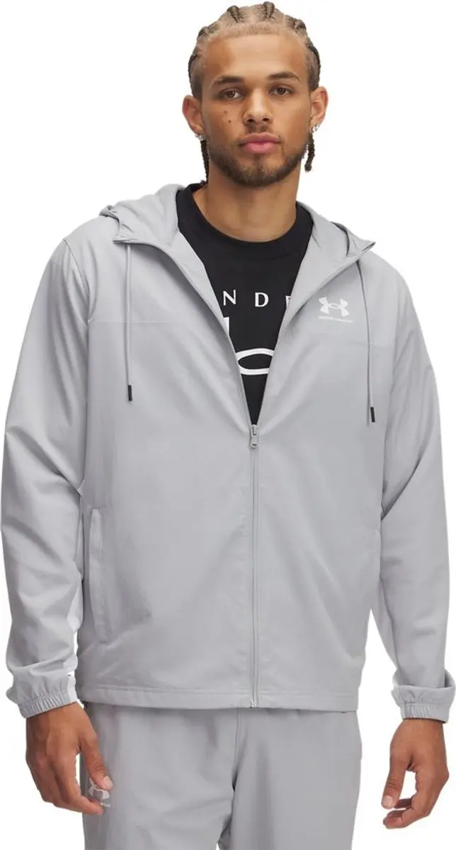 Under Armour Rival Woven Windbreaker 1390149 - XXL - Grijs