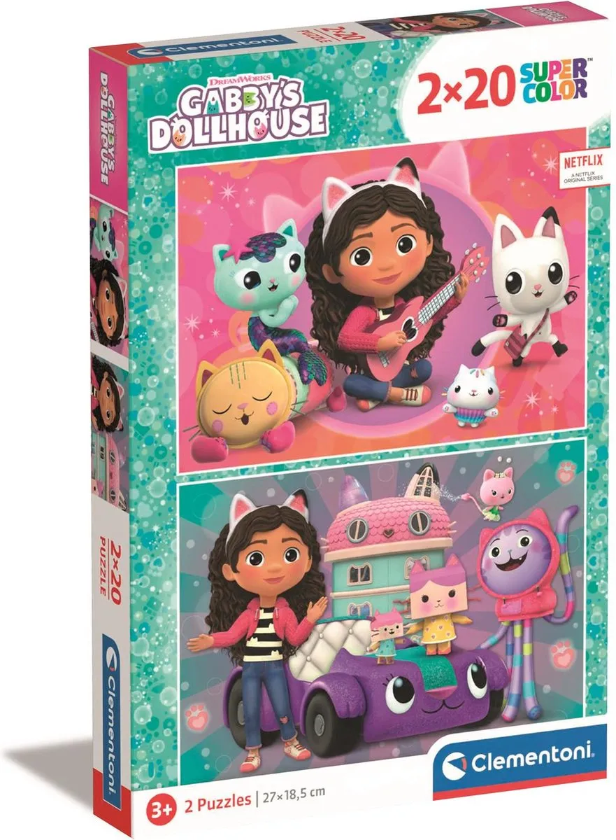 Clementoni Gabby's Dollhouse Puzzel 40 Stuks - Multicolor