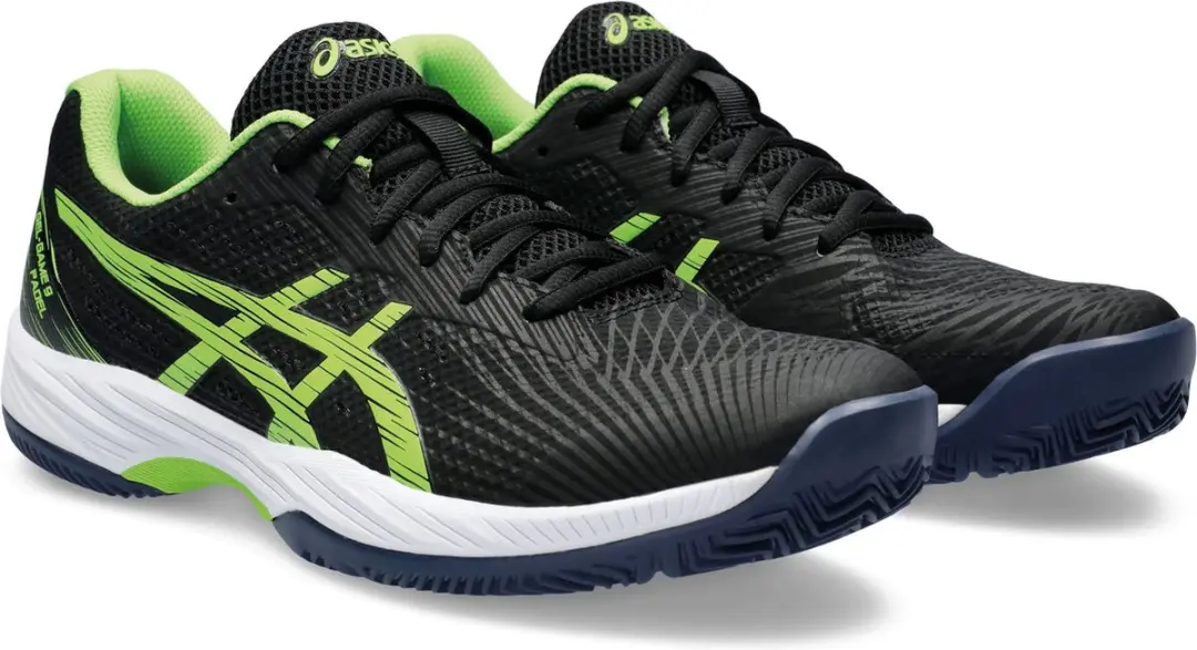 ASICS Gel-Game 9 Padel Sportschoenen 42.5 - Zwart/Lime Groen