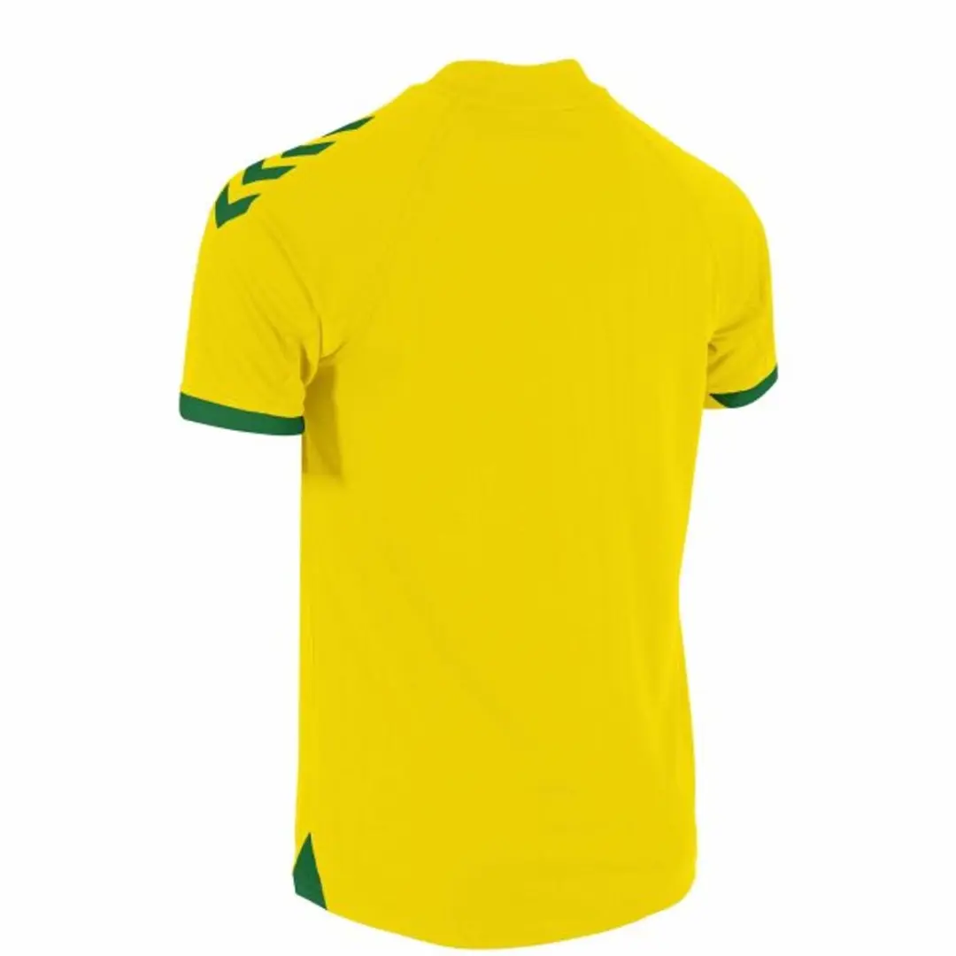 hummel Fyn Shirt - Maat M - Geel/ Groen