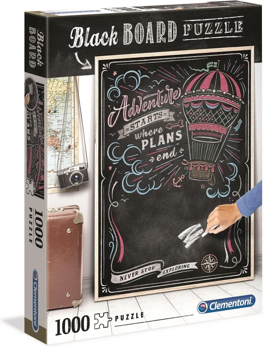 Clementoni Krijtbord Puzzel 1000 Stuks - Travel - MPN 39478