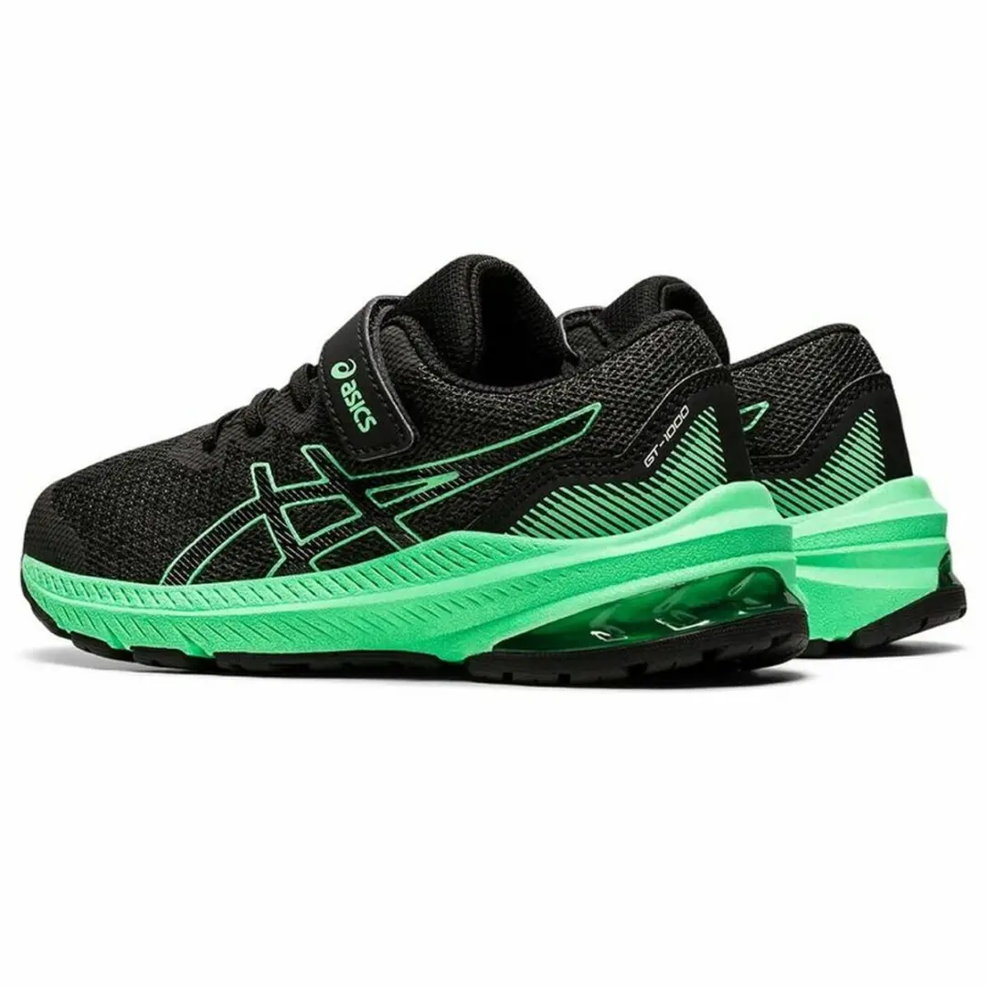 ASICS GT-1000 11 Hardloopschoenen - 27 - Zwart/Groen