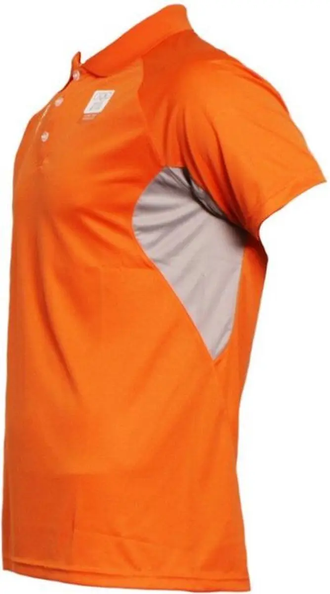 ASICS Poloshirt Heren - XL - Oranje/Grijs