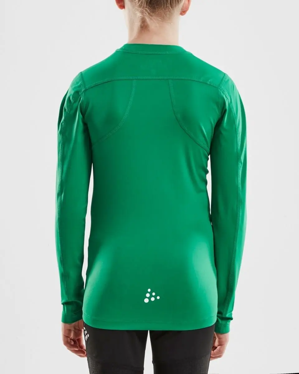 Craft Pro Control Compressie Shirt Lange Mouw Kinderen 134/140 - Groen