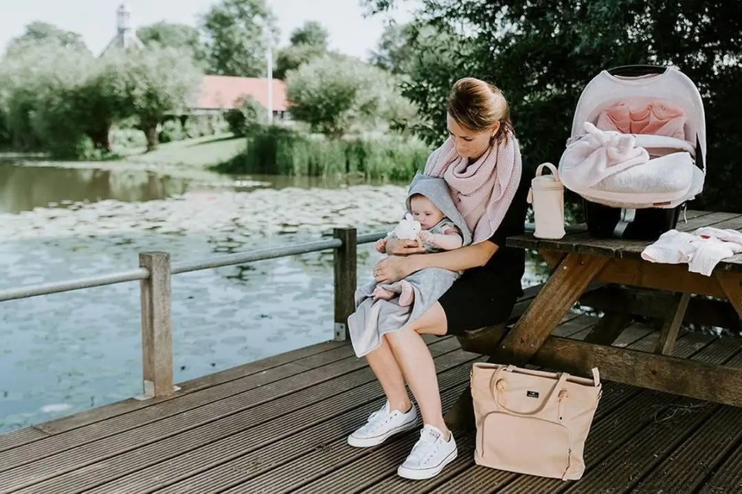 Baby's Only Houten Rammelaar Olifant Stonegreen