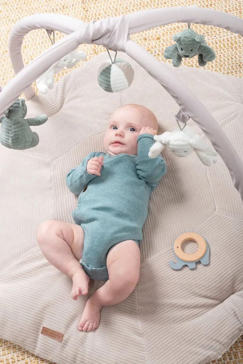 Baby's Only Speelkleed Sense - 94x83cm - Zeegroen/Kiezelgrijs/Wit