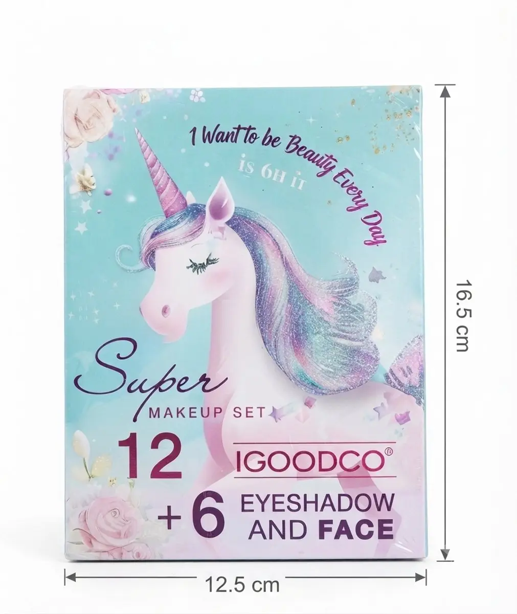 Happy U Kids Unicorn Make-up Set - 18 Kleuren - 200g