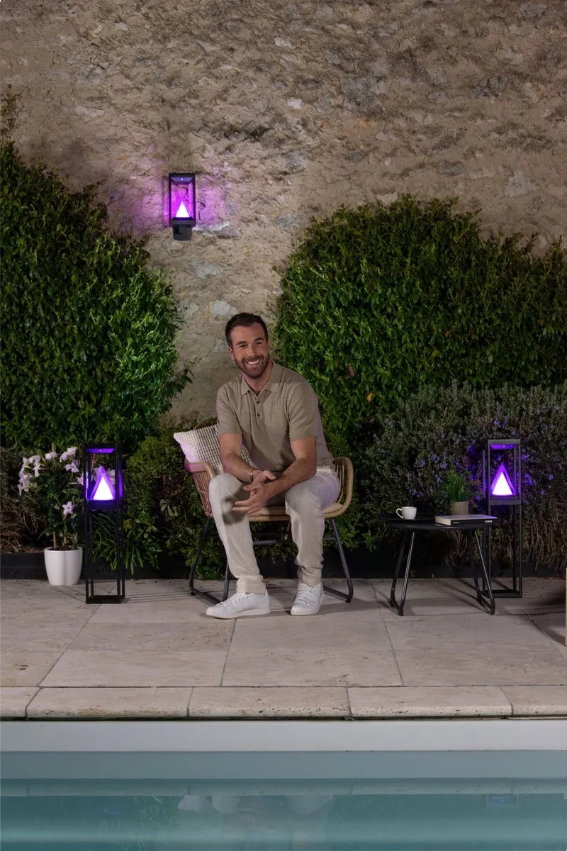 LEDVANCE SMART+ Outdoor Bluetooth Solar Wandlamp - Warm wit & Kleurrijk - 2,5 uur - IP44