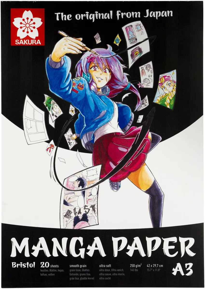 Sakura Manga Papier A3 Wit 250g
