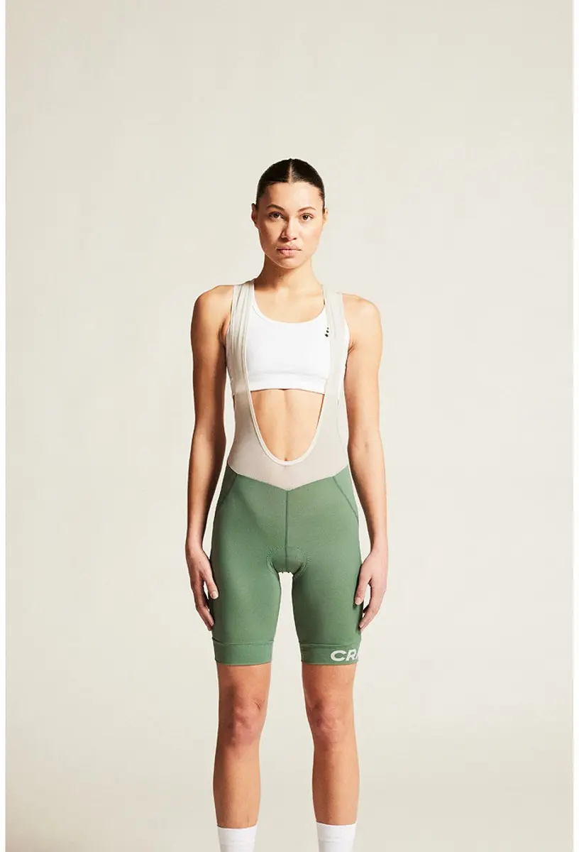 Craft Core Endur Bib Shorts W - Thyme - XL - afbeelding 6 van 6