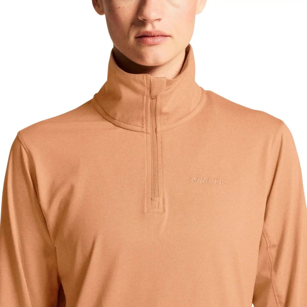 Craft Flow HZ Longsleeve Shirt - Dames M - Oranje