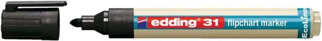 edding 31 eco Viltstift - Zwart - 10 Stuks