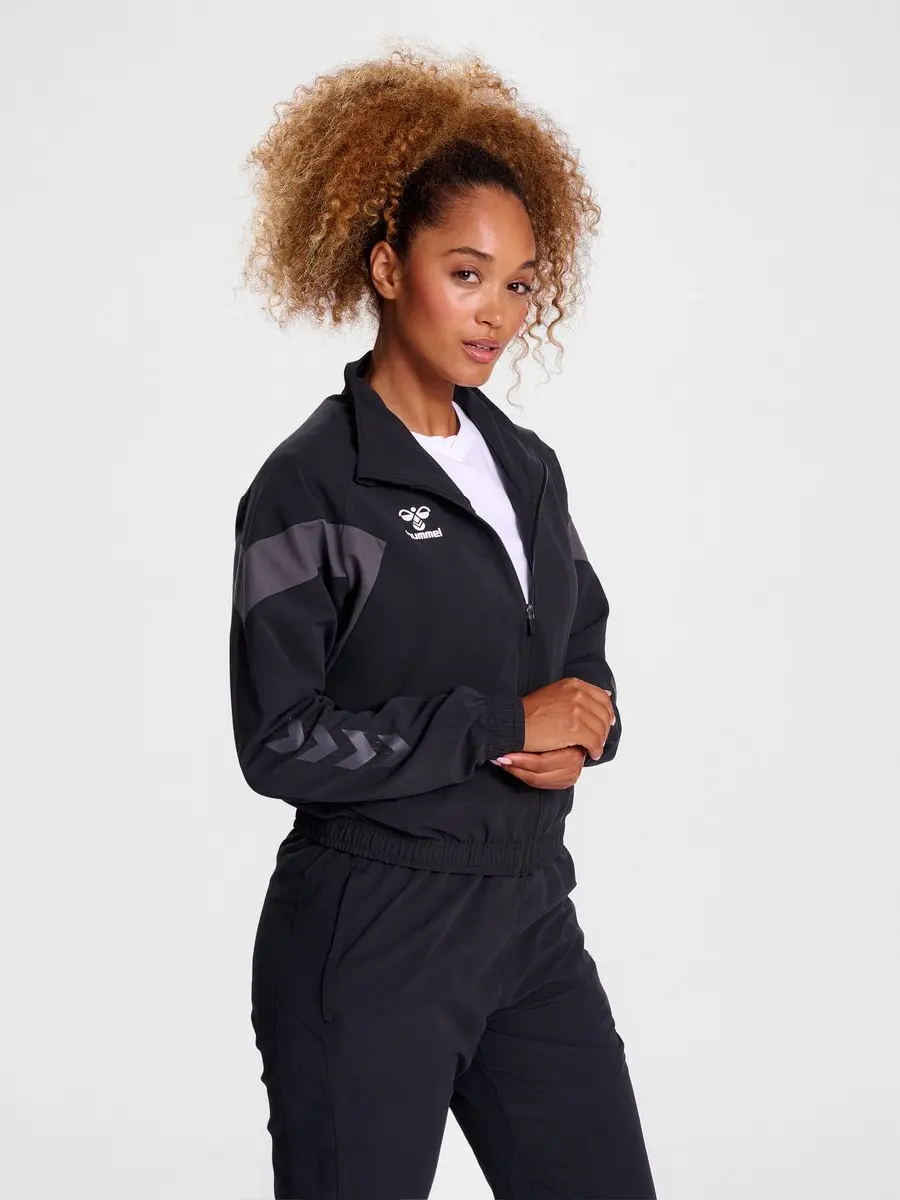 Hummel Hmltravel Woven Jacket Dames Trainingsjack - XS - Zwart