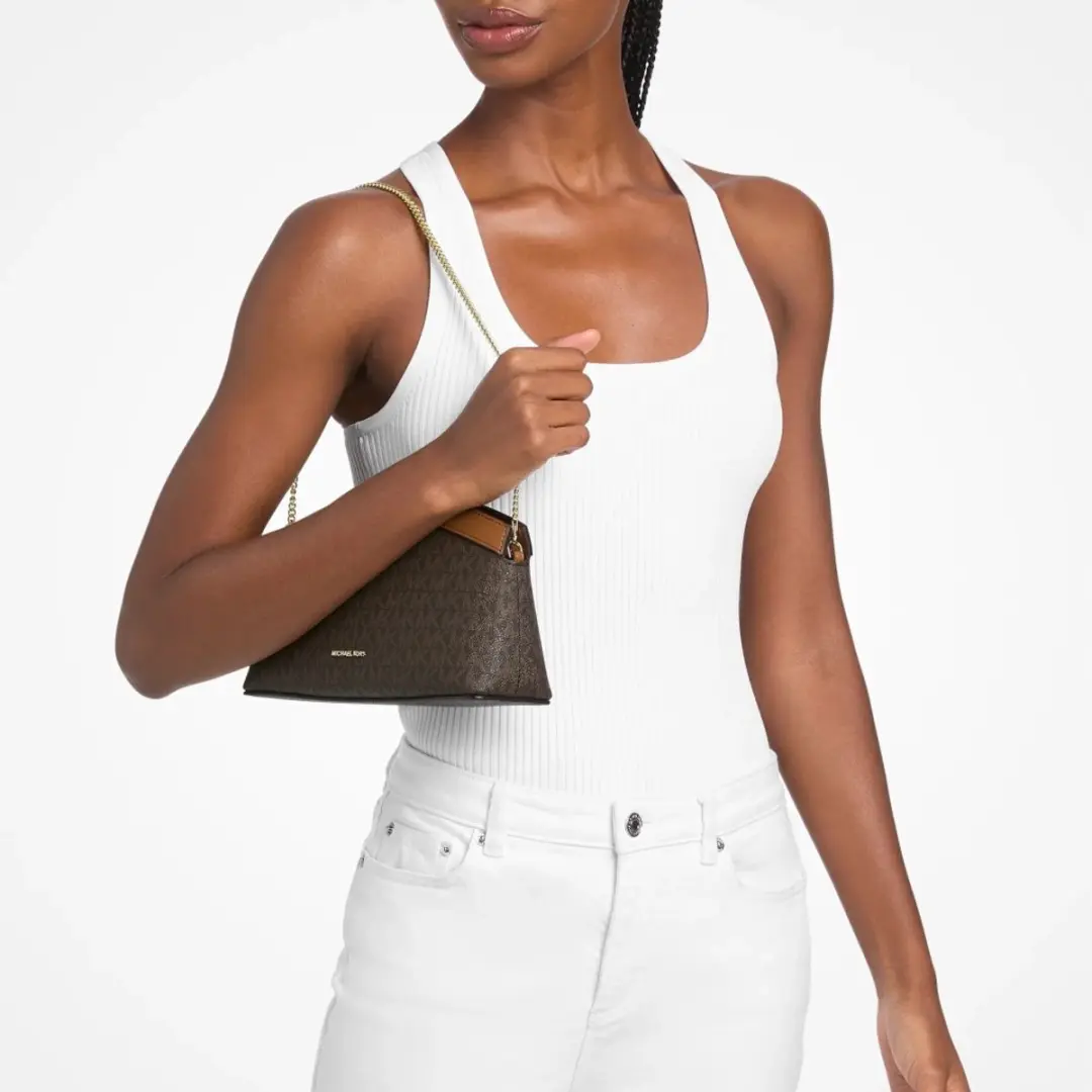 Michael Kors SM DOME CLUTCH XBODY - Bruin