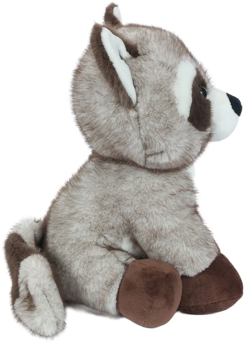 PIA Soft Toys Pluche Wasbeer Knuffel 32cm - Bruin/Grijs/Wit