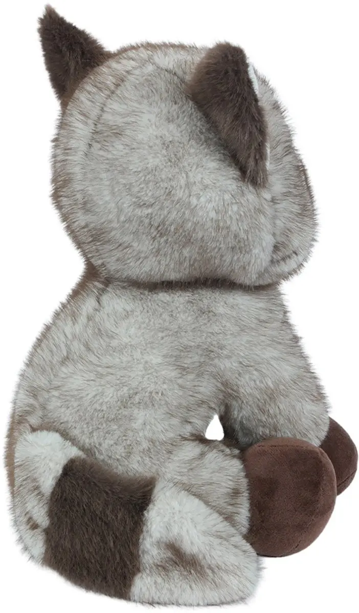 PIA Soft Toys Pluche Wasbeer Knuffel 32cm - Bruin/Grijs/Wit