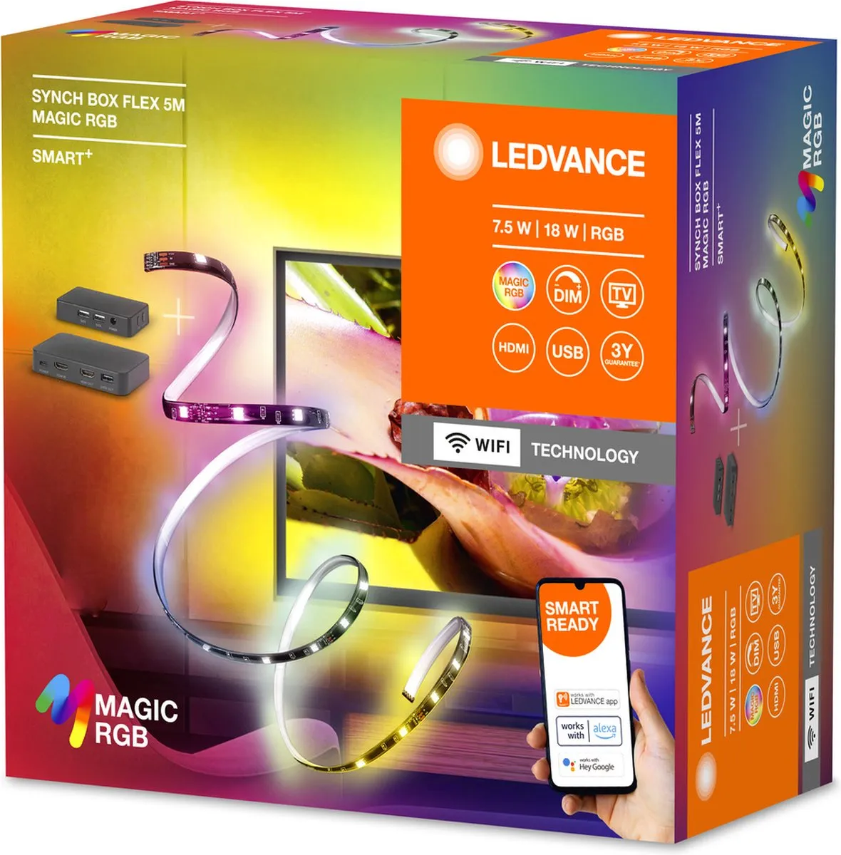 LEDVANCE HDMI Synch Box MAGIC RGB - Zwart - afbeelding 3 van 5