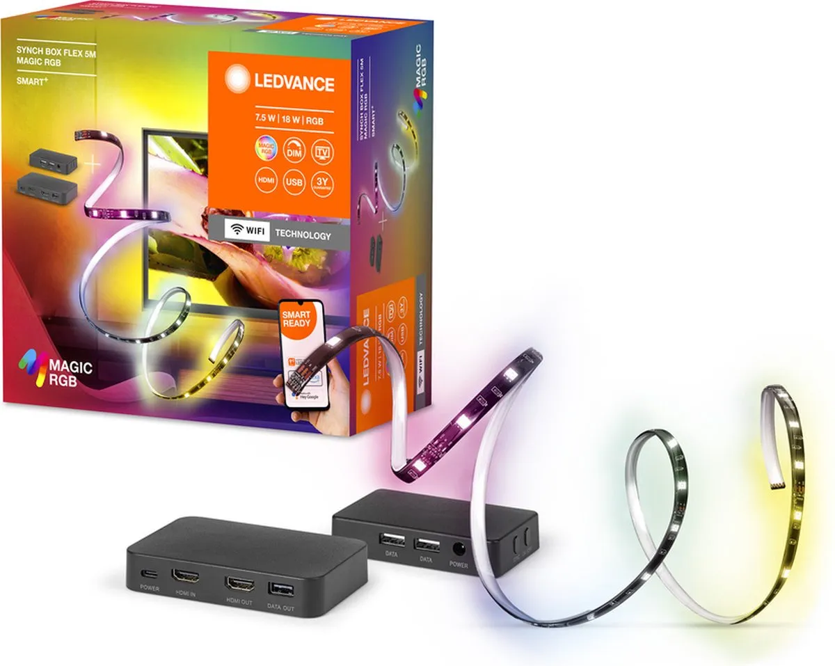 LEDVANCE HDMI Synch Box MAGIC RGB - Zwart - afbeelding 2 van 5