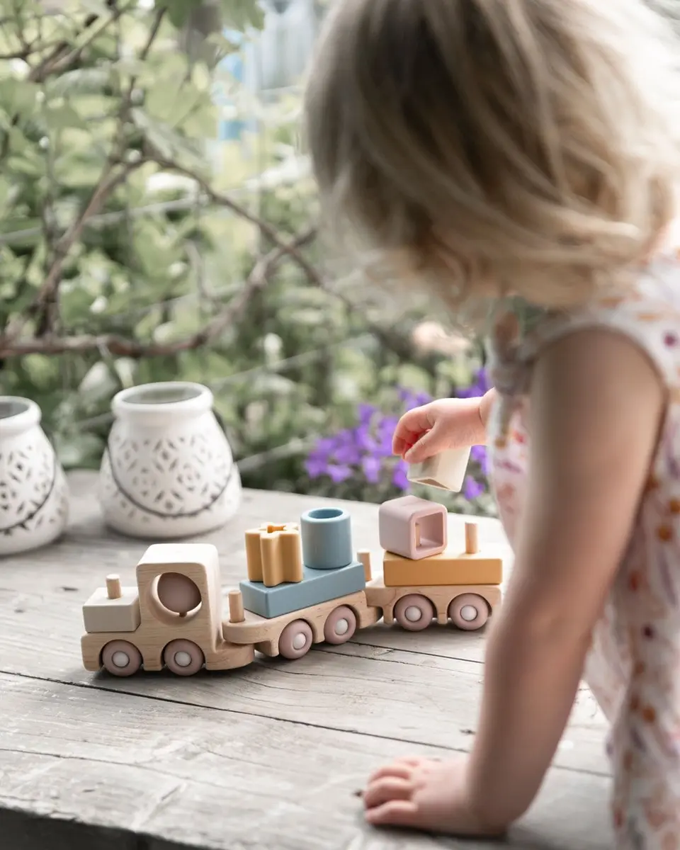 Baby's Only Houten Speelgoedtrein BO-860.852.800.50 - Earth