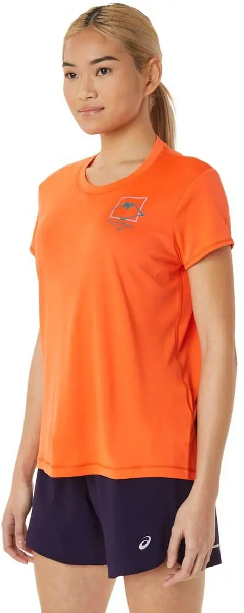ASICS Fujitrail Logo T-shirt - Nova Orange XS