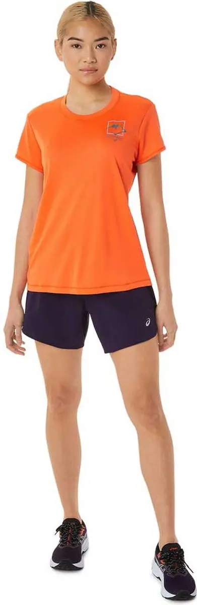 ASICS Fujitrail Logo T-shirt - Nova Orange XS