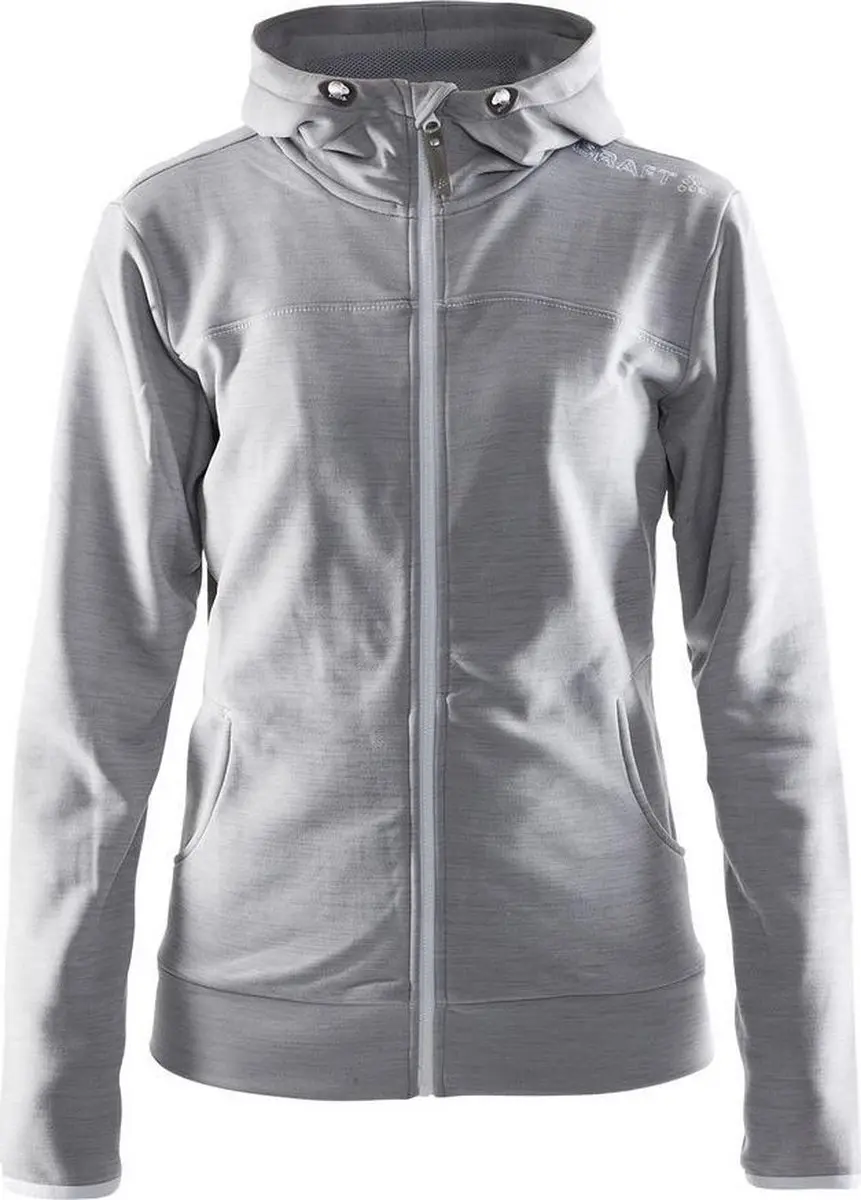 Craft Leisure Full Zip Hood - Vrouwen L - Grijs
