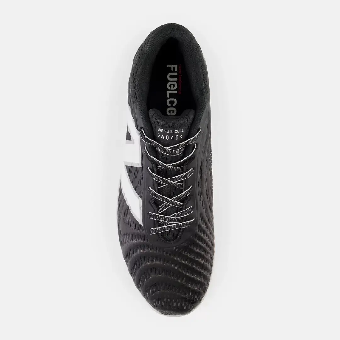 New Balance MLB 4040v7 Honkbalschoenen - Zwart/Wit - US 10,5/EU 44,5