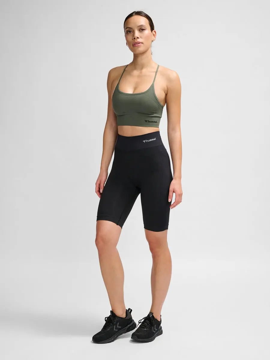 Hummel Hmlclea Seamless Cycling Shorts Dames - XS - Zwart
