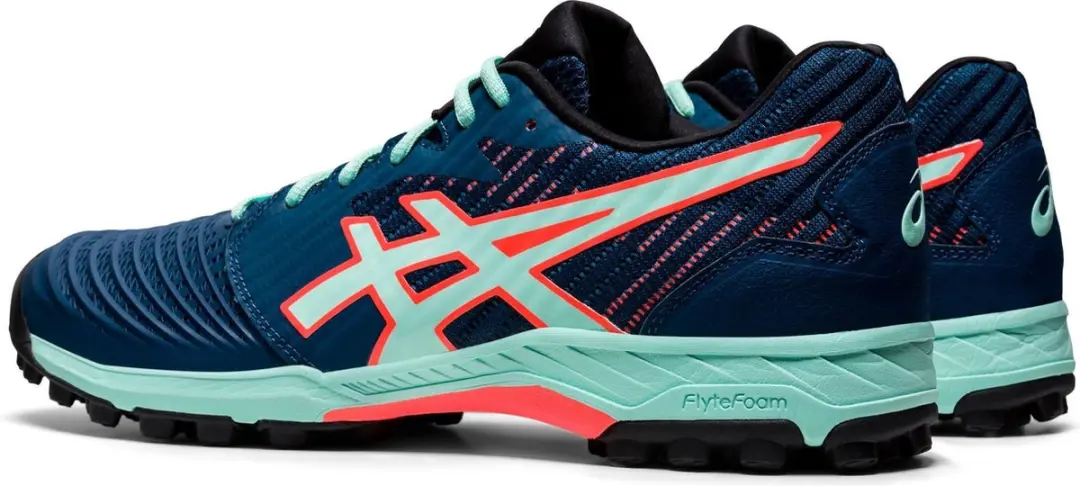 ASICS Sportschoenen 39.5 - Donkerblauw/Mintgroen/Rood - TF Ondergrond