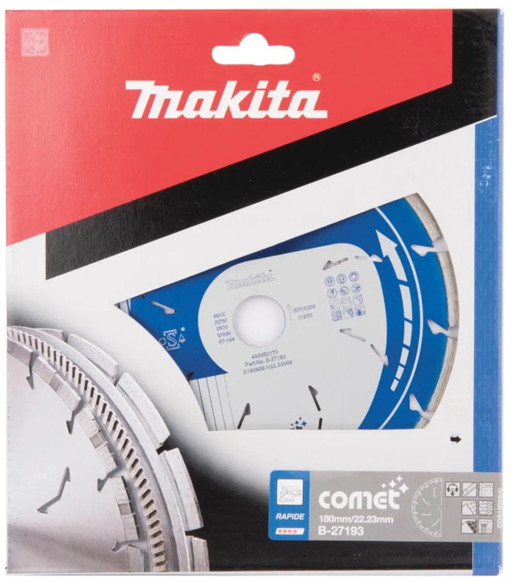 Makita B-27193 Diamantschijf 180mm Metaal - Blauw