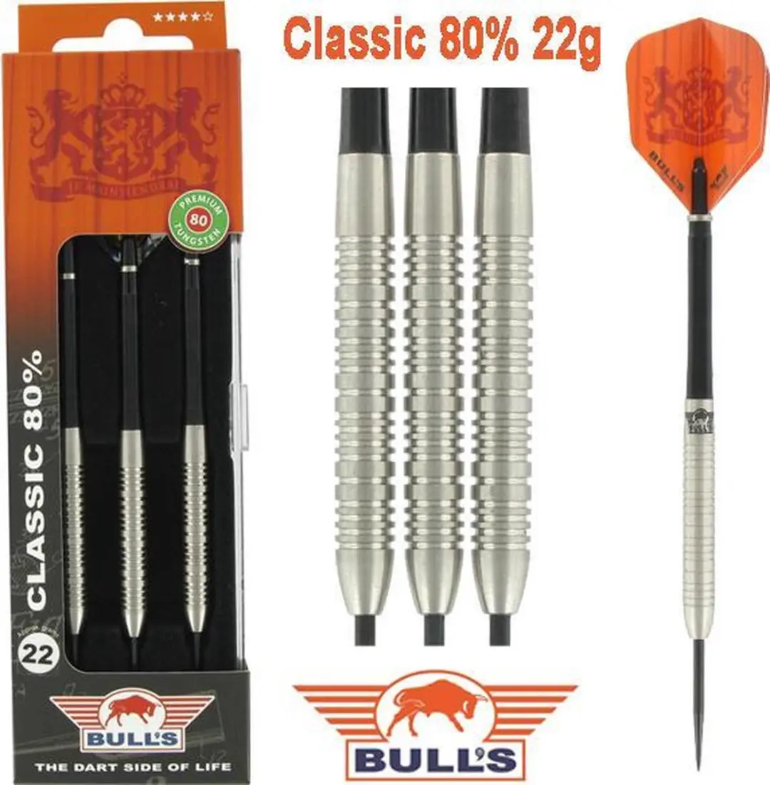 Bull's Classic 80% Steeltip Dartpijlen 22g