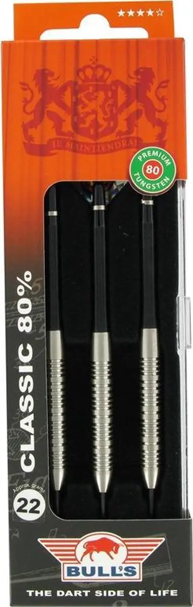 Bull's Classic 80% Steeltip Dartpijlen 22g - 3 Stuks