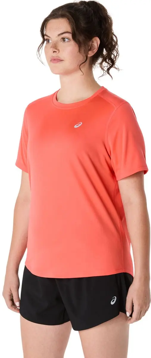 ASICS Core SS Top Hardloopshirt S - Koraalroze