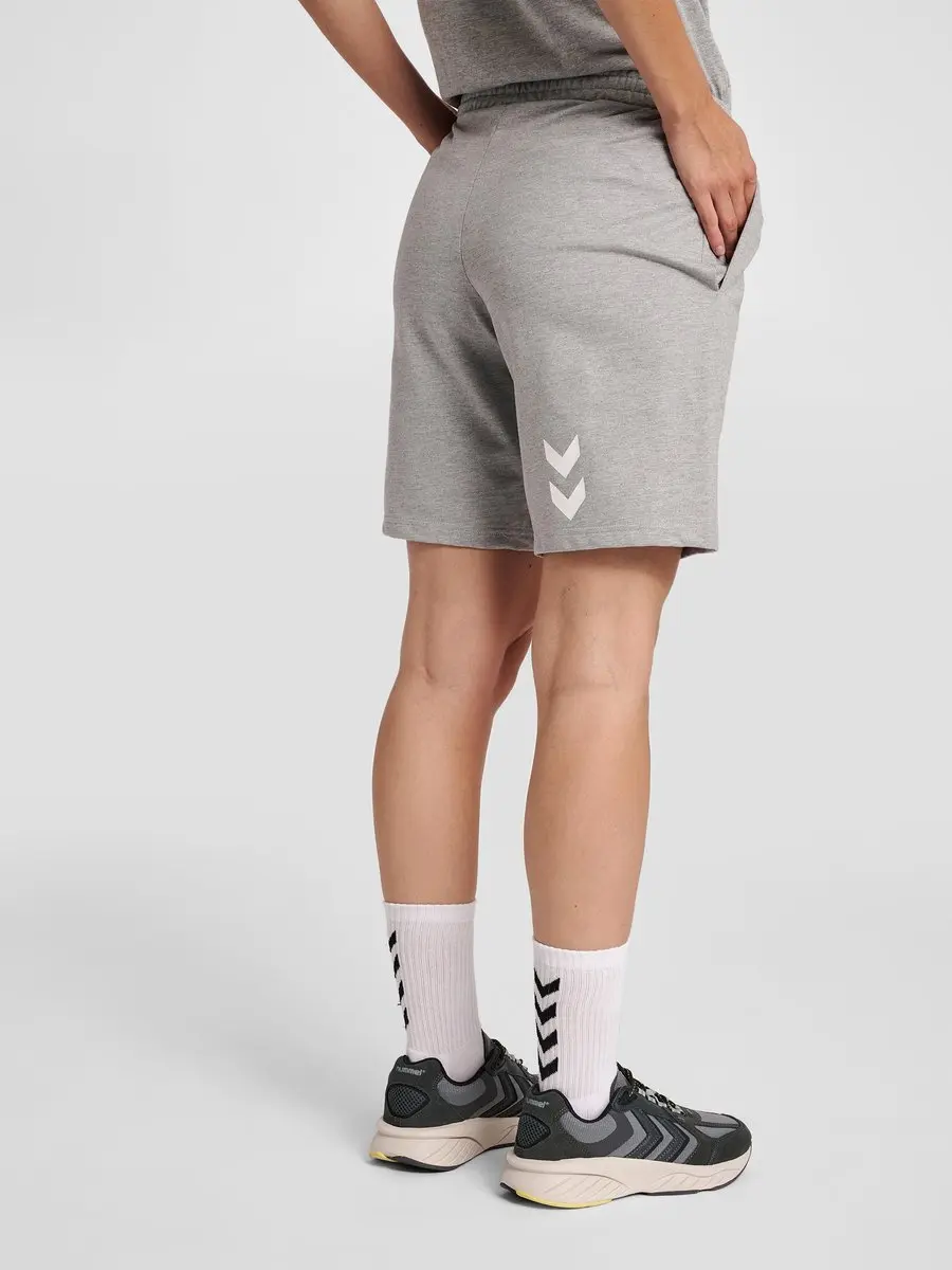 Hummel HMLGO Cotton Bermuda Shorts Woman Sportbroek - XL - Grijs - afbeelding 6 van 6