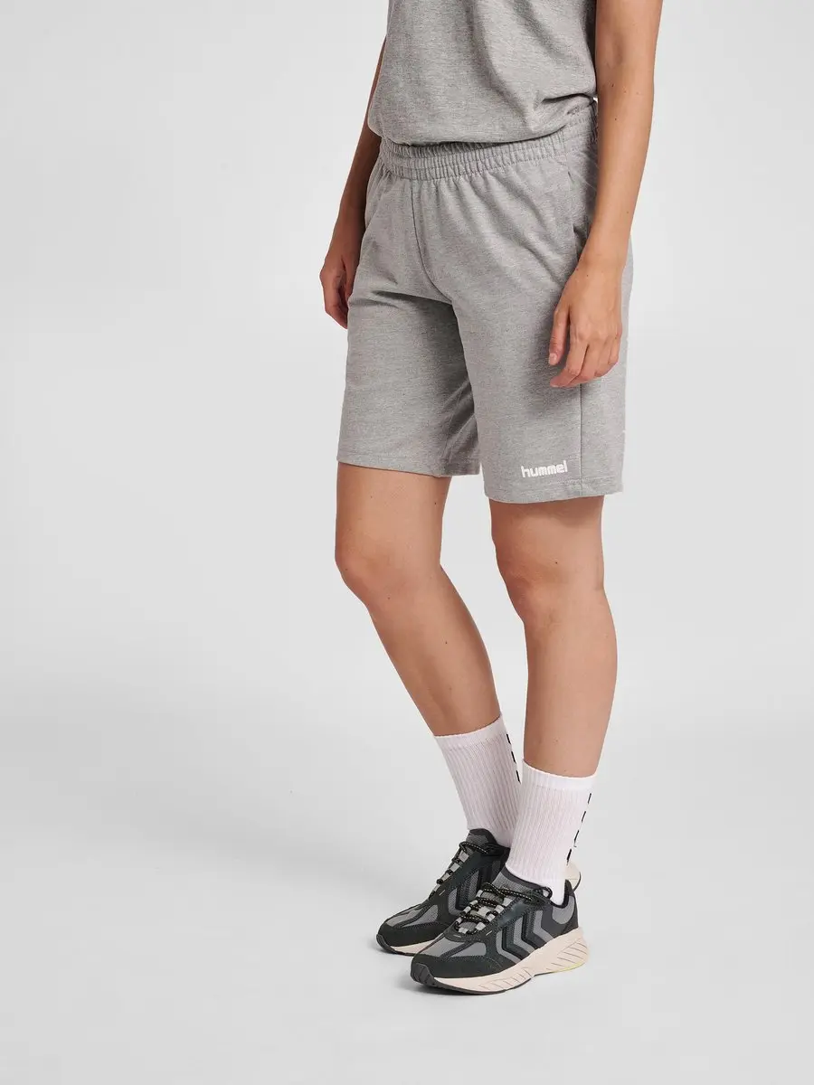 Hummel HMLGO Cotton Bermuda Shorts Woman Sportbroek - XL - Grijs - afbeelding 4 van 6