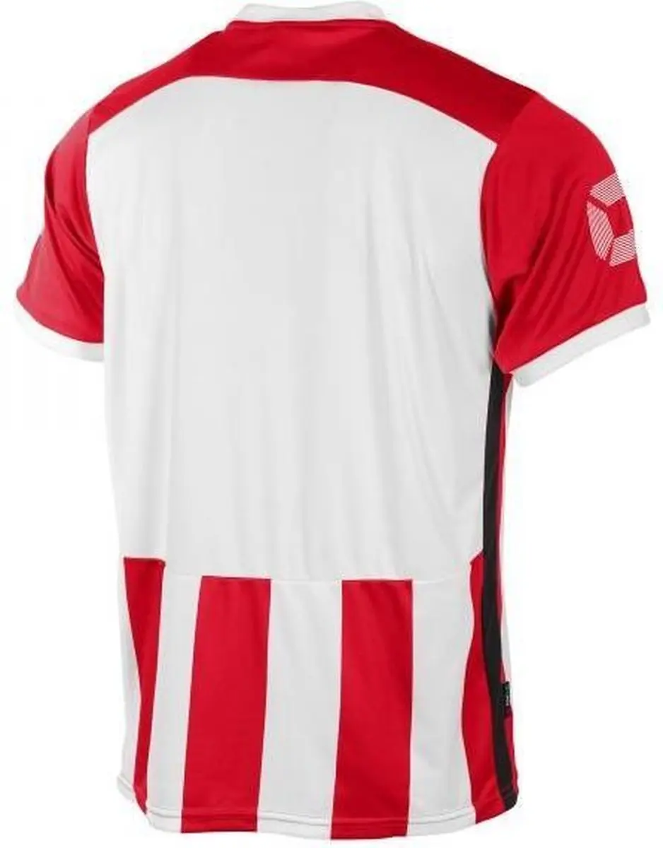Stanno Brighton Shirt Korte Mouw - Rood/Wit M