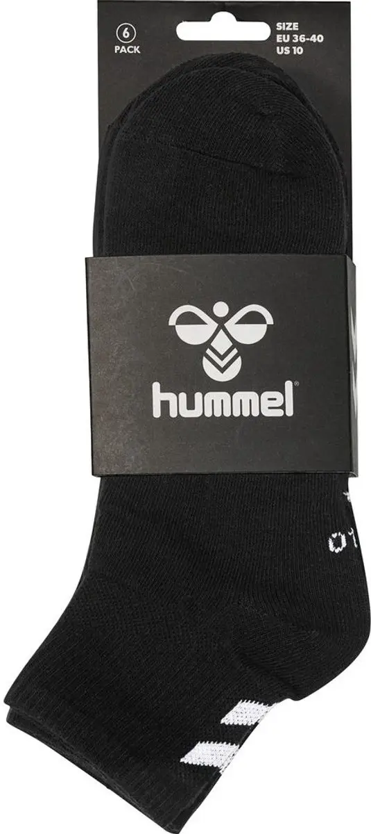 Hummel Chevron Sokken - 6 Paren - Zwart