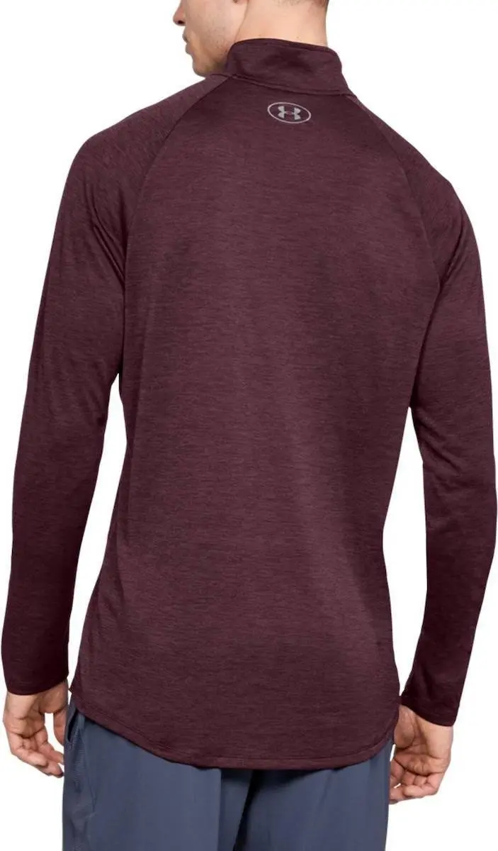 Under Armour Fall Tech Herenoverhemd L - Diep Bordeauxrood/Grafiet